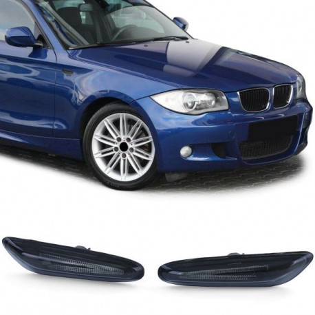 Osvětlení LED Boční směrovky tmavé Černá vhodné pro BMW E81 E82 E87 E88 E92 E93 X1 E84 | race-shop.cz