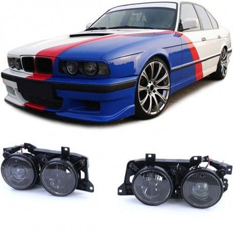Osvětlení Pár Předních tmavých světel pro BMW 5 Series E34 88-95 7 Series E32 88-94 | race-shop.cz