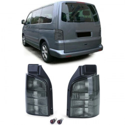 Čirá zadní světla Černá tmavé (pár) pro VW Bus T5 03-09 s dveře zavazadlového prostoru
