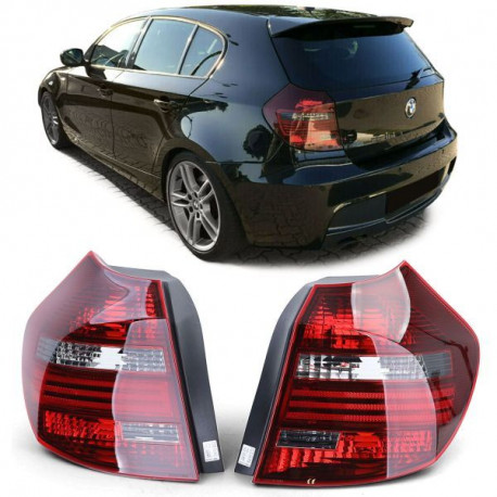 Osvětlení Zadní světla černá tmavé (pár) TYC vhodné pro BMW E81 E87 07-1 | race-shop.cz
