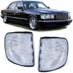 Směrovka Bílá (pár) pro Mercedes S Class W126 79-91